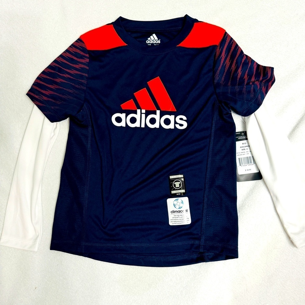 Adidas long sleeve athletic shirt size 4